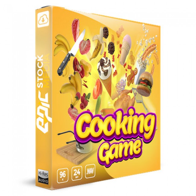 مجموعه صداهای پخت و پز برای بازی Epic Stock Media Cooking Game